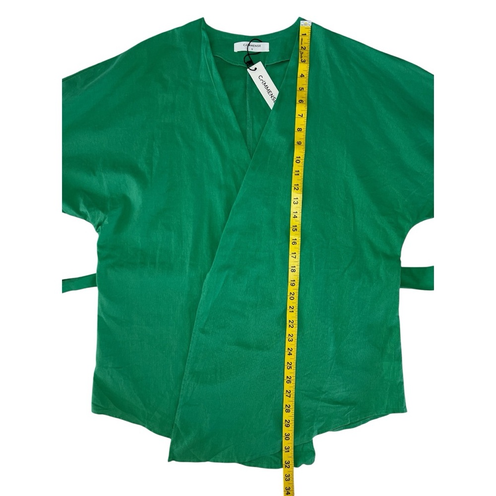 Commense Green Wide Leg Pants with Tie Waist - Picture 11 of 16